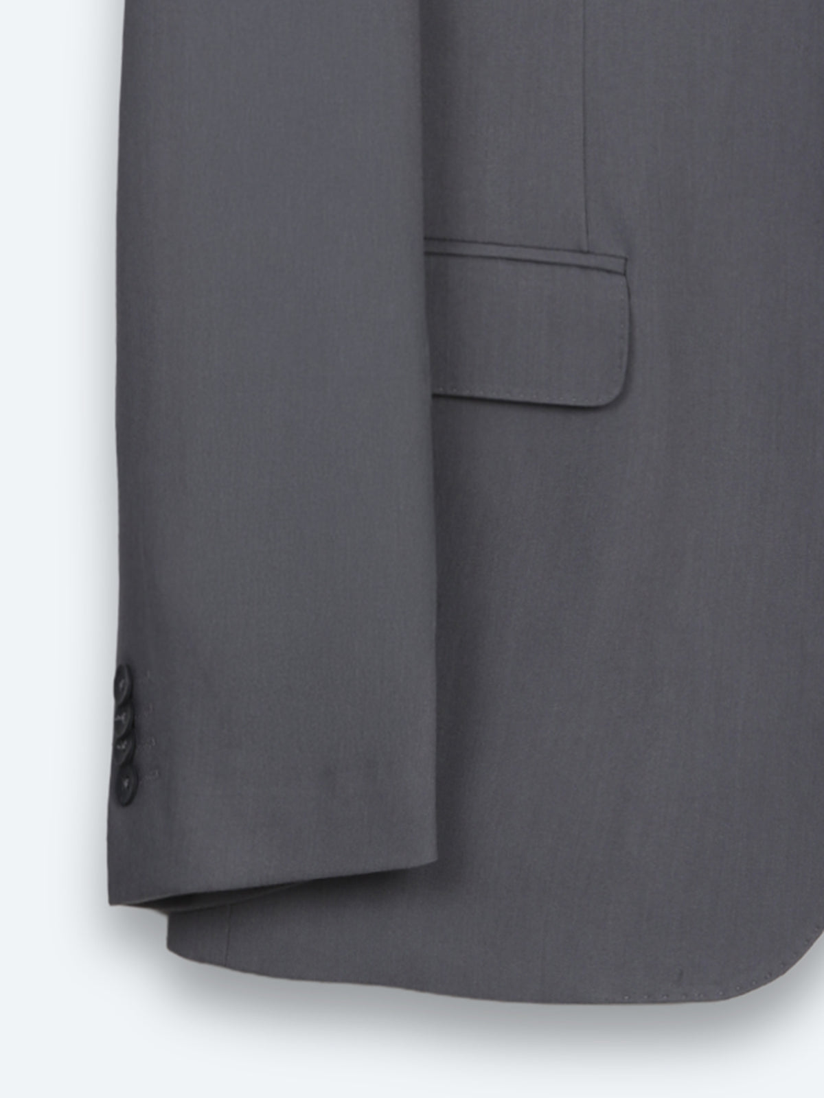 Gri Düz Modern Fit Takım Elbise