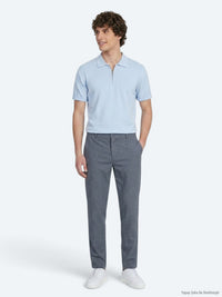 Lacivert Düz Dokuma Regular Fit Casual Pamuk Karışımlı Pantolon