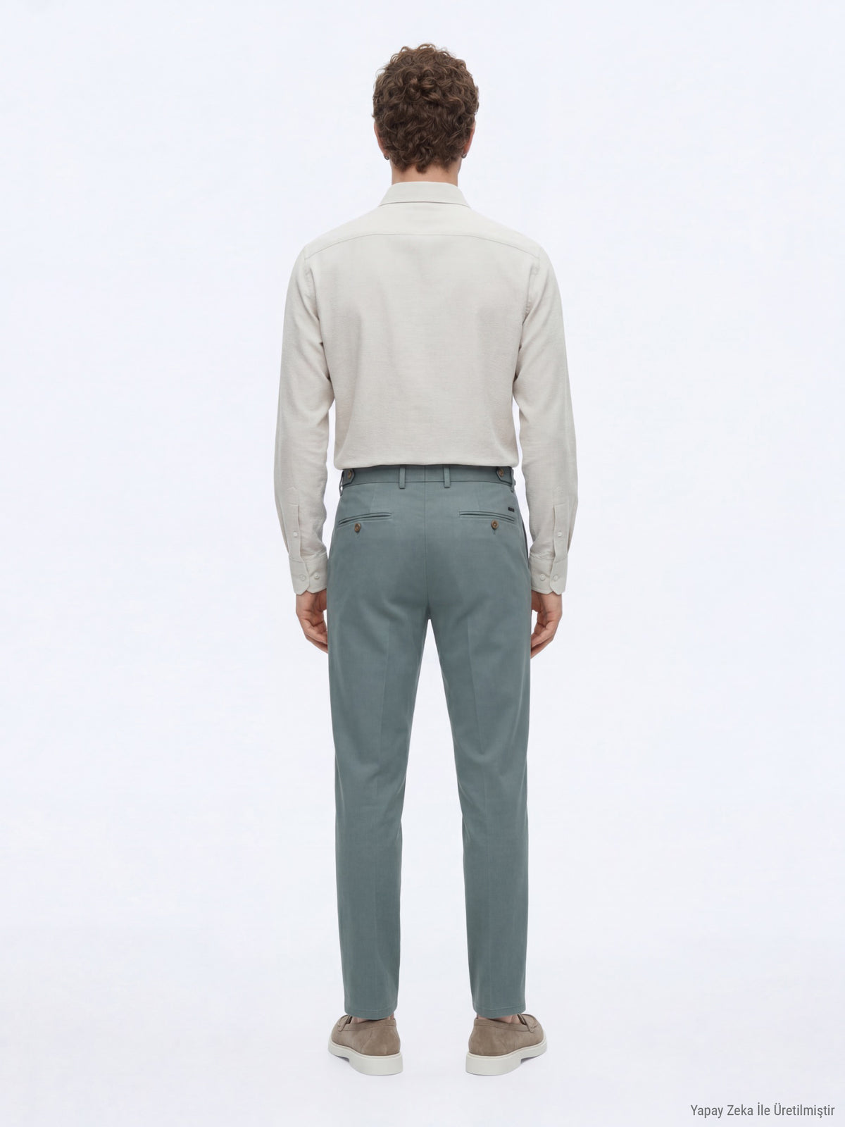 Mint Düz Dokuma Regular Fit Casual Pamuk Karışımlı Pantolon