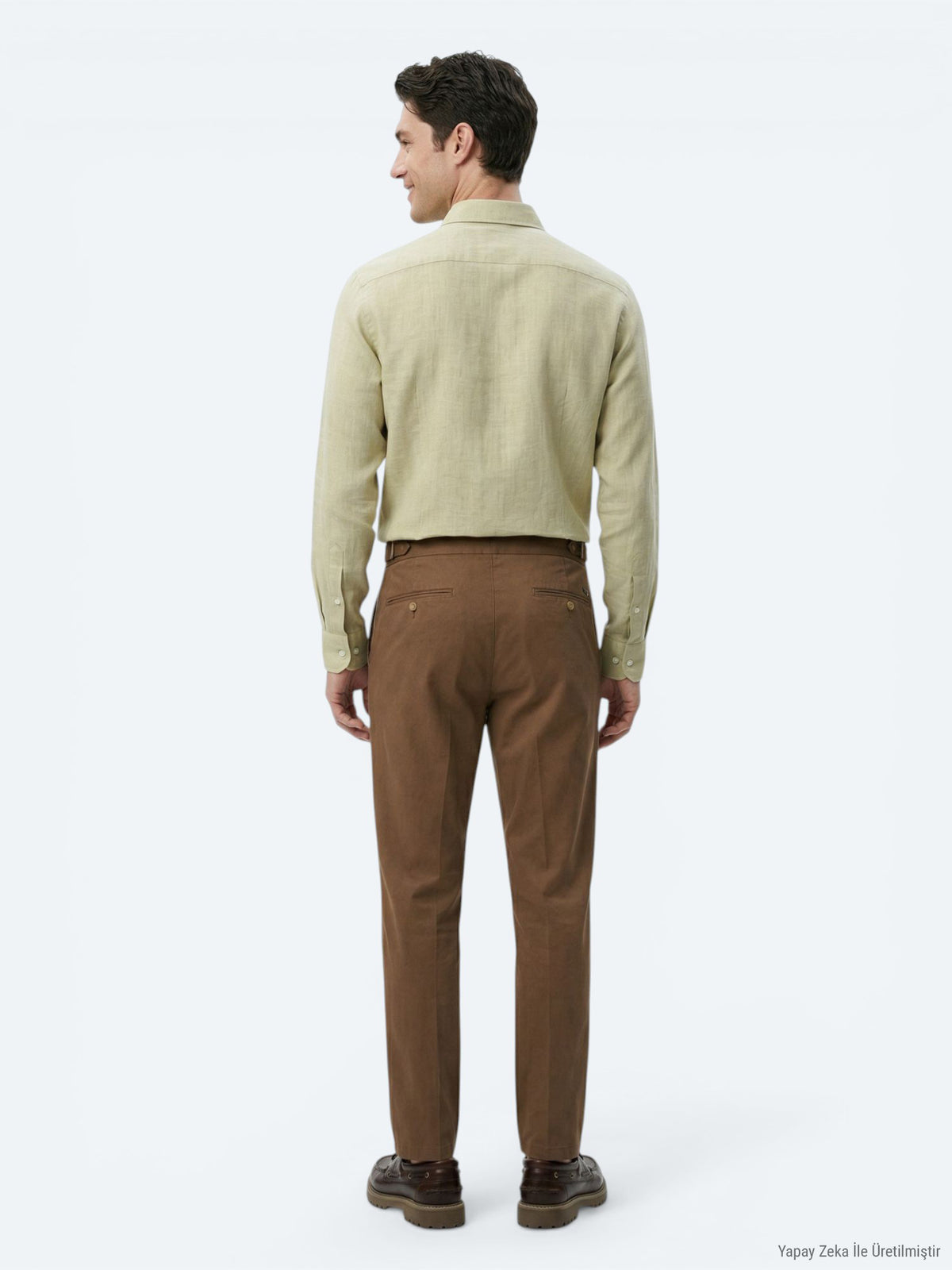 Bakır Düz Dokuma Regular Fit Casual Pamuk Karışımlı Pantolon