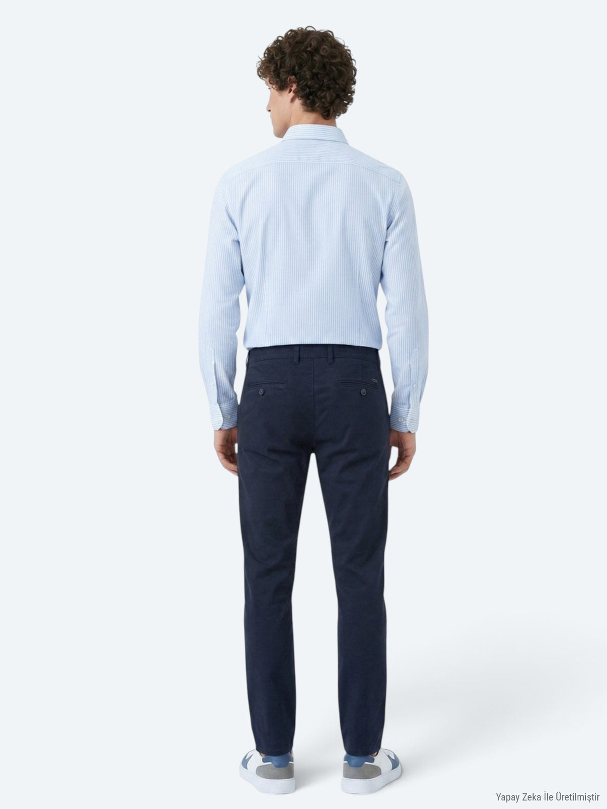 Lacivert Düz Dokuma Jogging Fit Casual Pamuk Karışımlı Pantolon