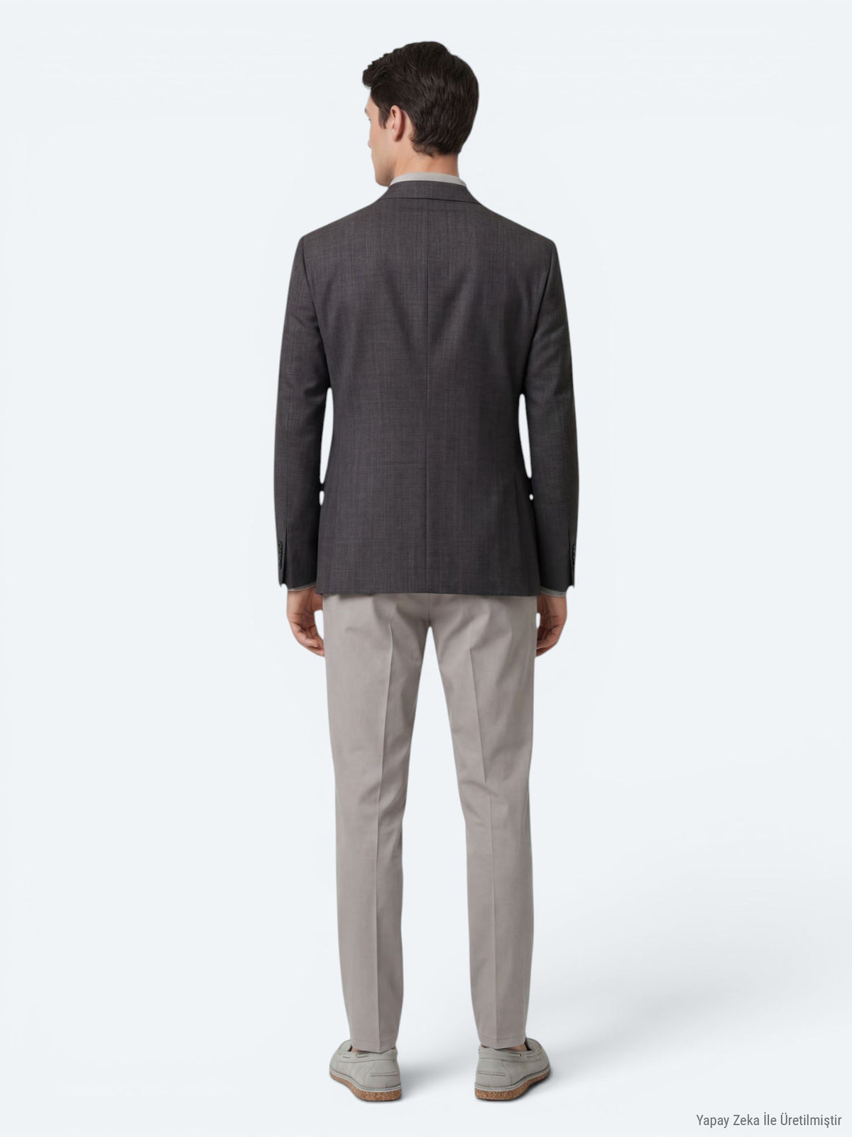 Renkli Mikro Modern Fit Yün Karışımlı Ceket