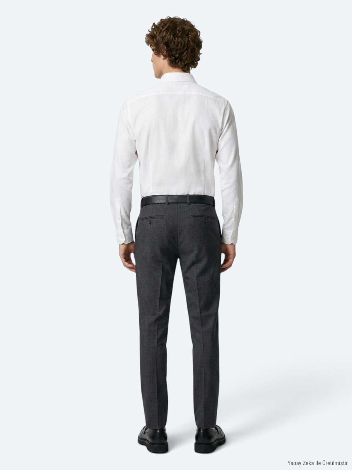 Renkli Düz Dokuma Fitted Fit Klasik Yün Karışımlı Pantolon