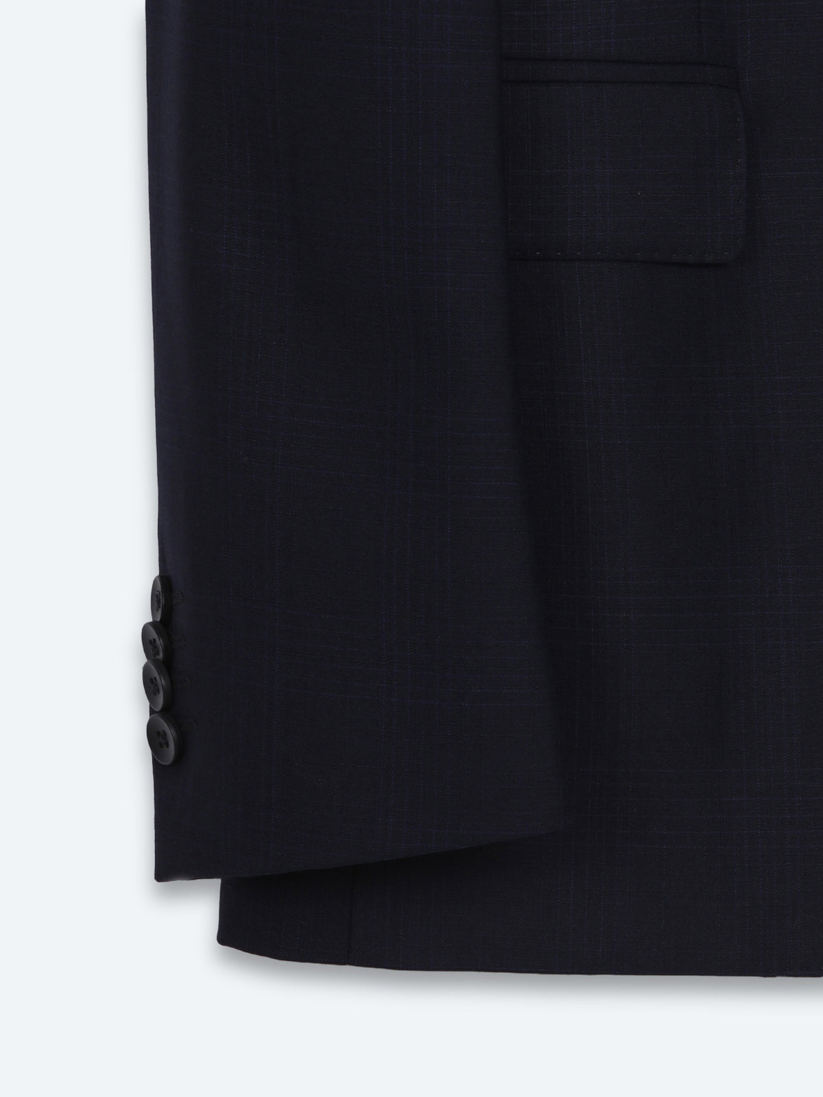 Lacivert Potikare Modern Fit %100 Yün Takım Elbise