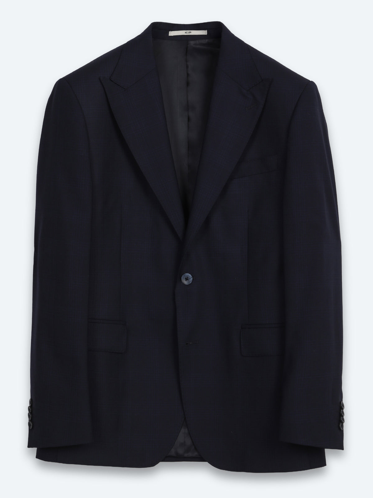 Lacivert Potikare Modern Fit %100 Yün Takım Elbise