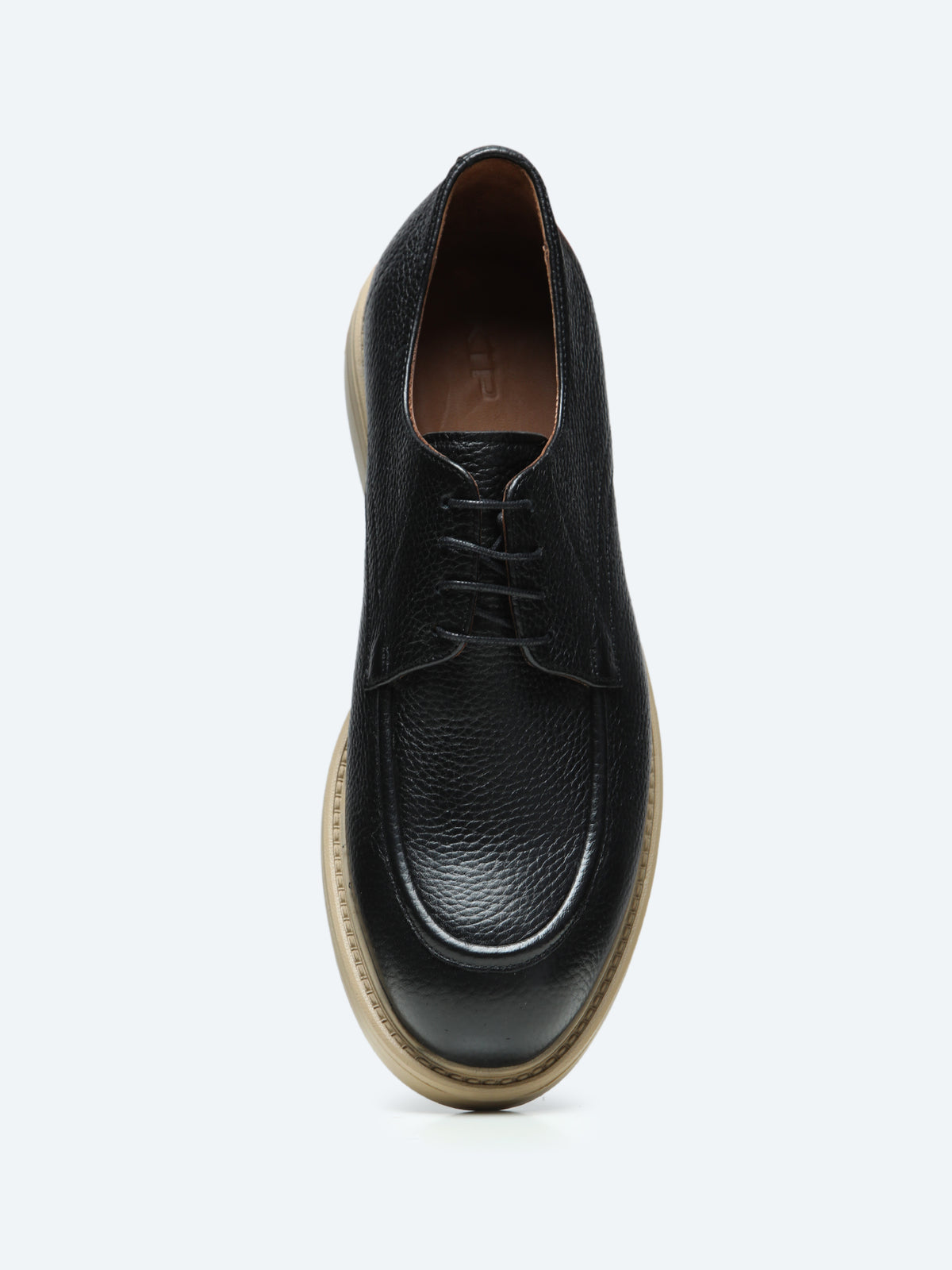 Siyah Deri Smart Casual Ayakkabı