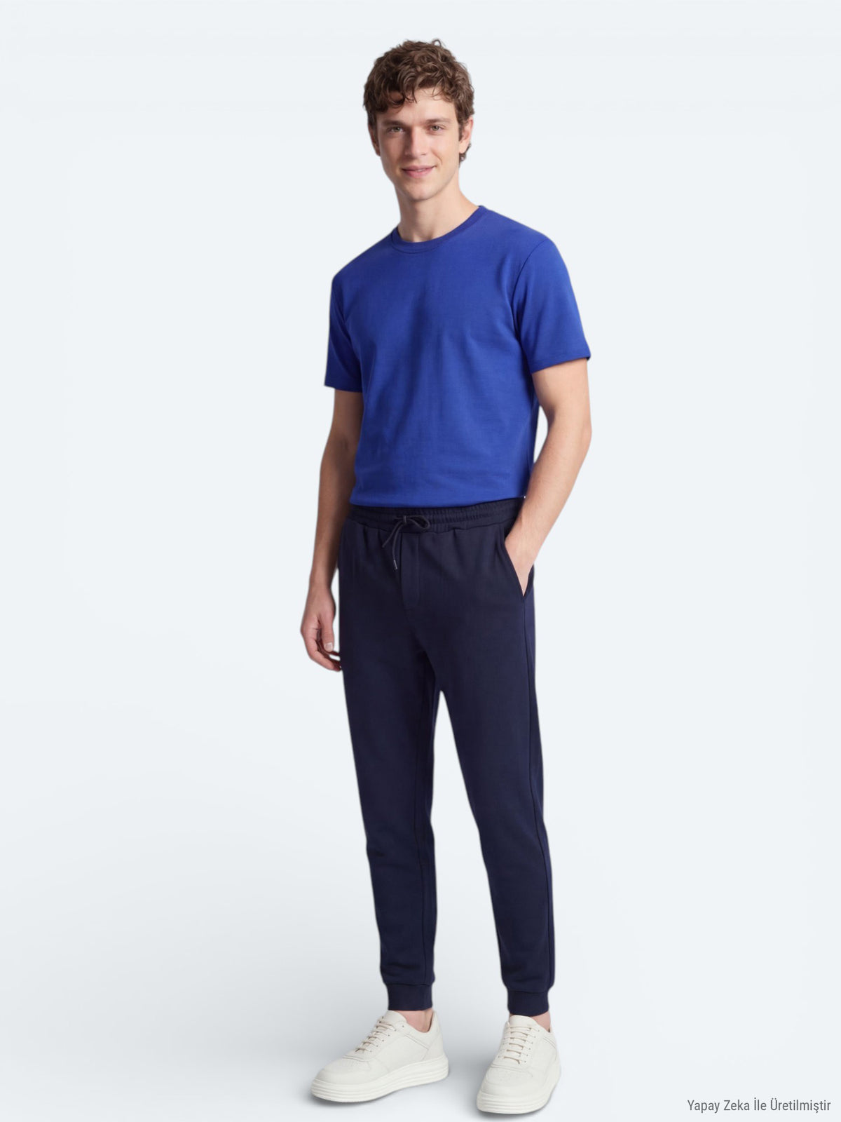 Saks Düz T-Shirt
