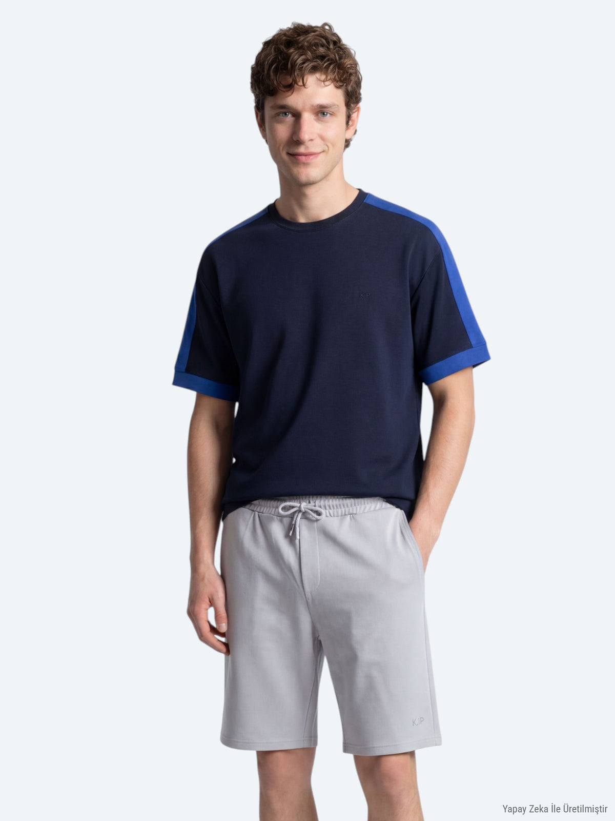 Lacivert Düz T-Shirt