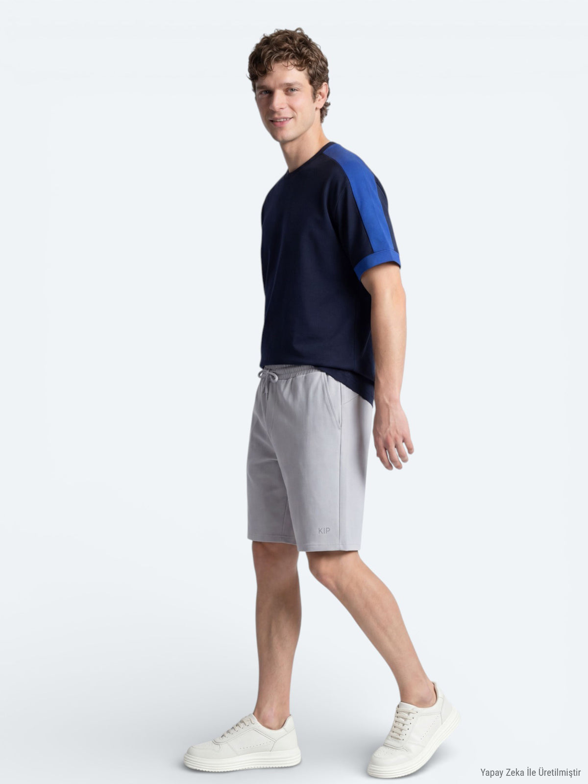 Lacivert Düz T-Shirt