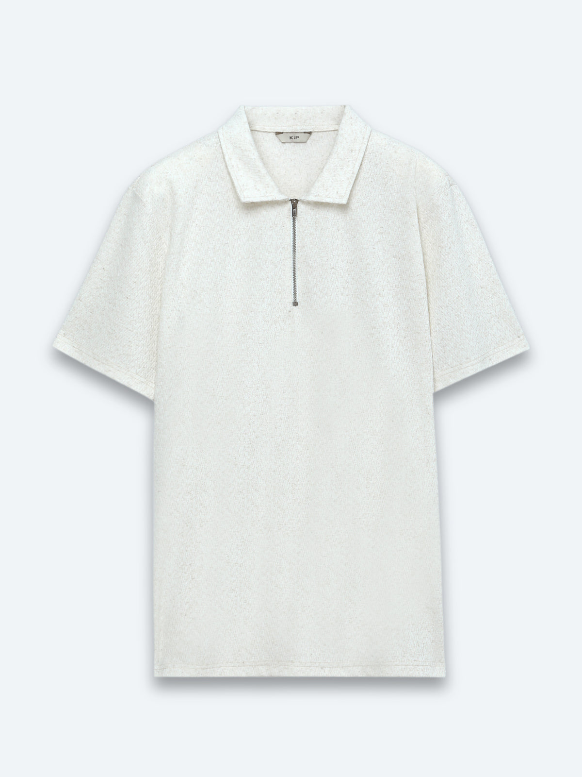 Bej Desenli Pamuk Karışımlı T-Shirt