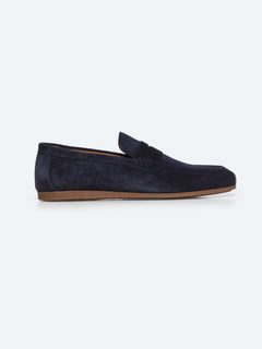 Lacivert Süet Smart Casual Loafer