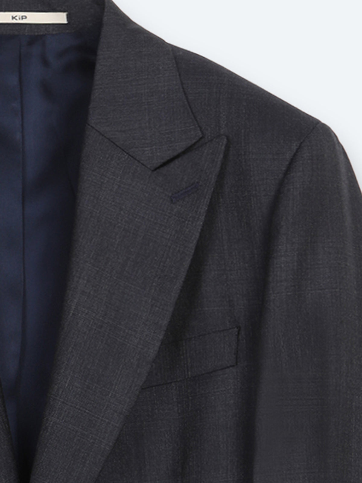 Lacivert Kareli Modern Fit %100 Yün Takım Elbise