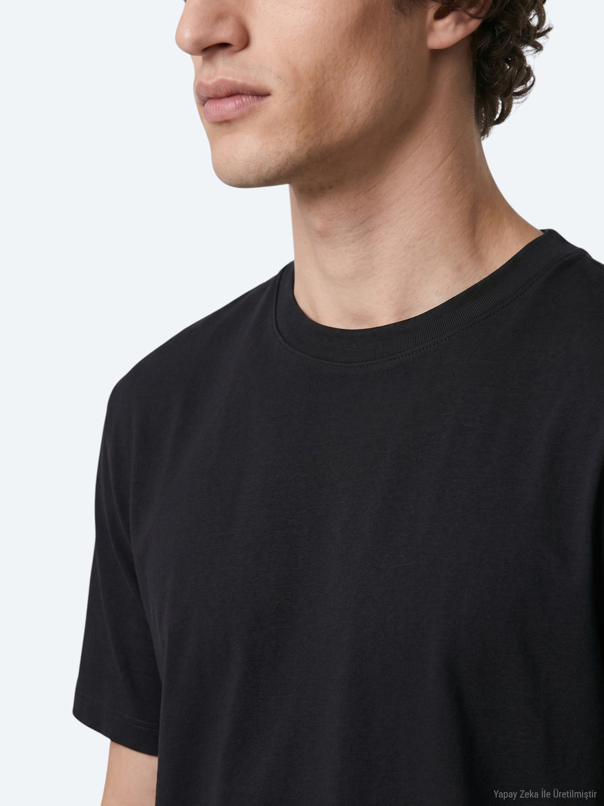 Siyah Düz T-Shirt