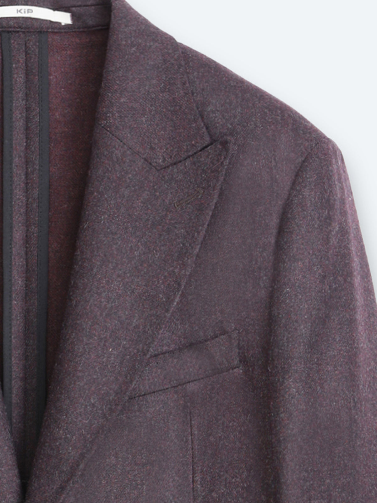 Bordo Desenli Modern Fit Yün Karışımlı Örme Ceket