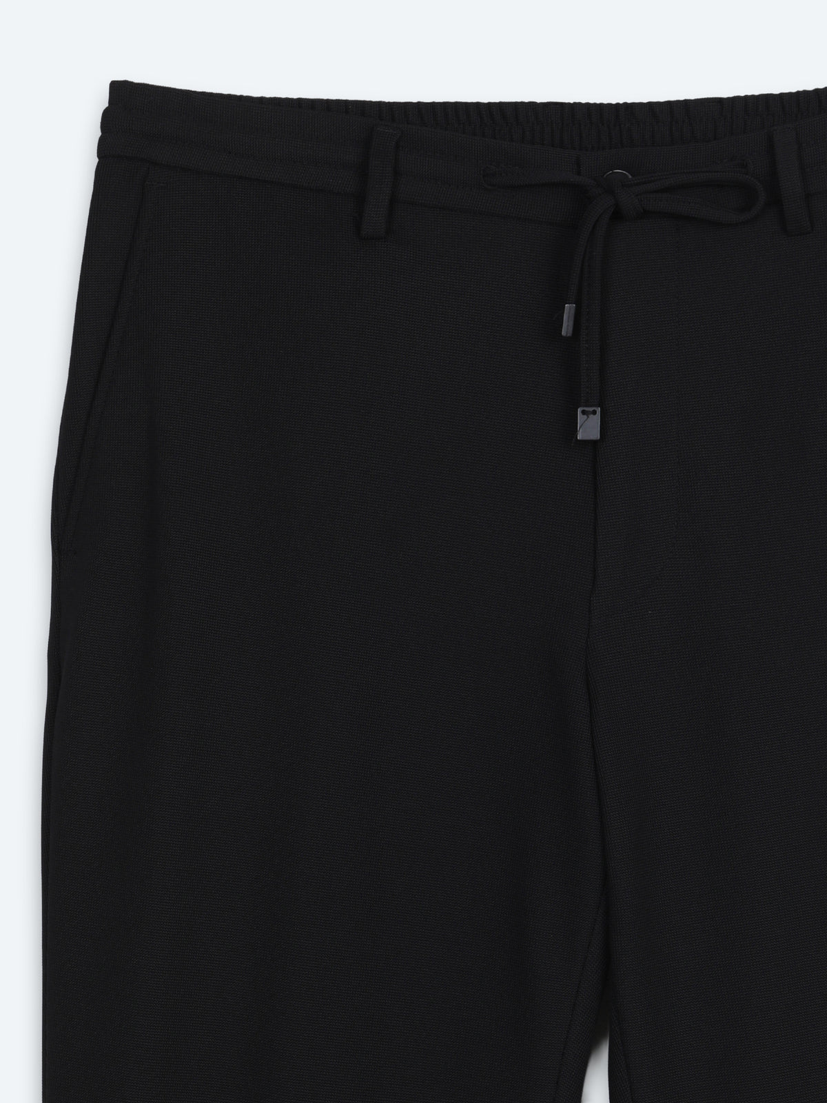 Siyah Mikro Modern Fit Örme Takım Elbise