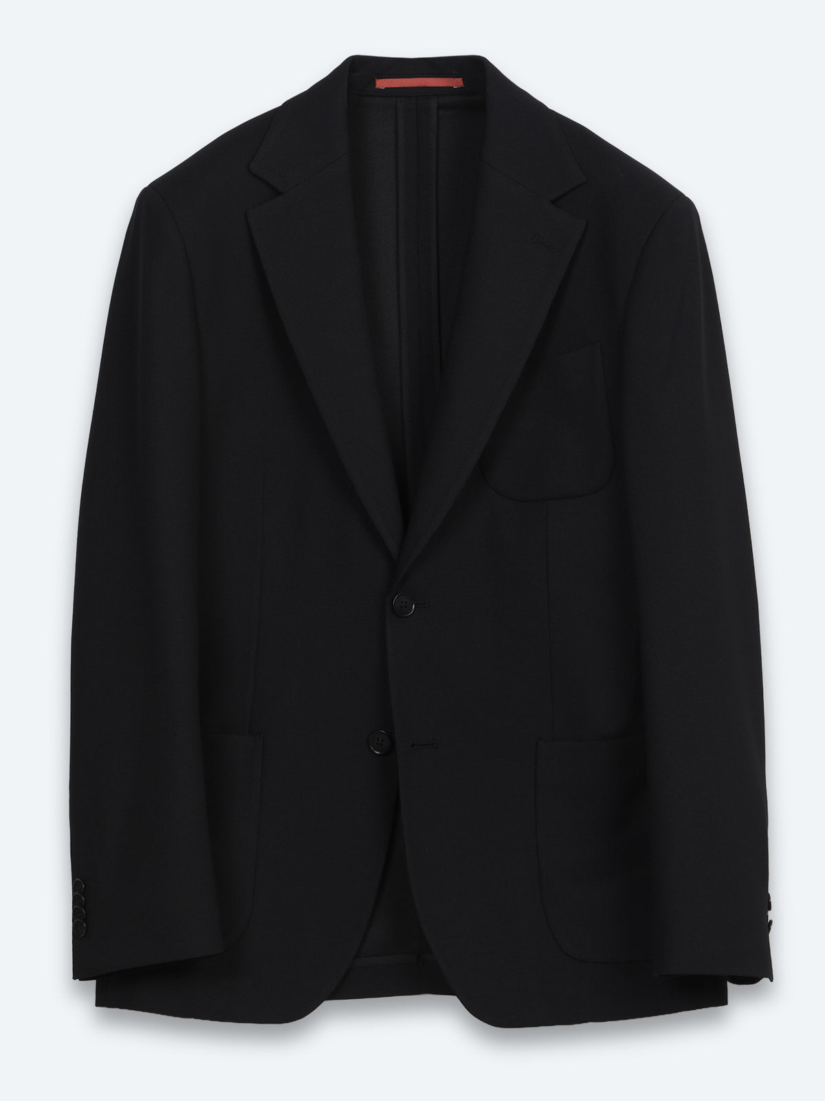 Siyah Mikro Modern Fit Örme Takım Elbise