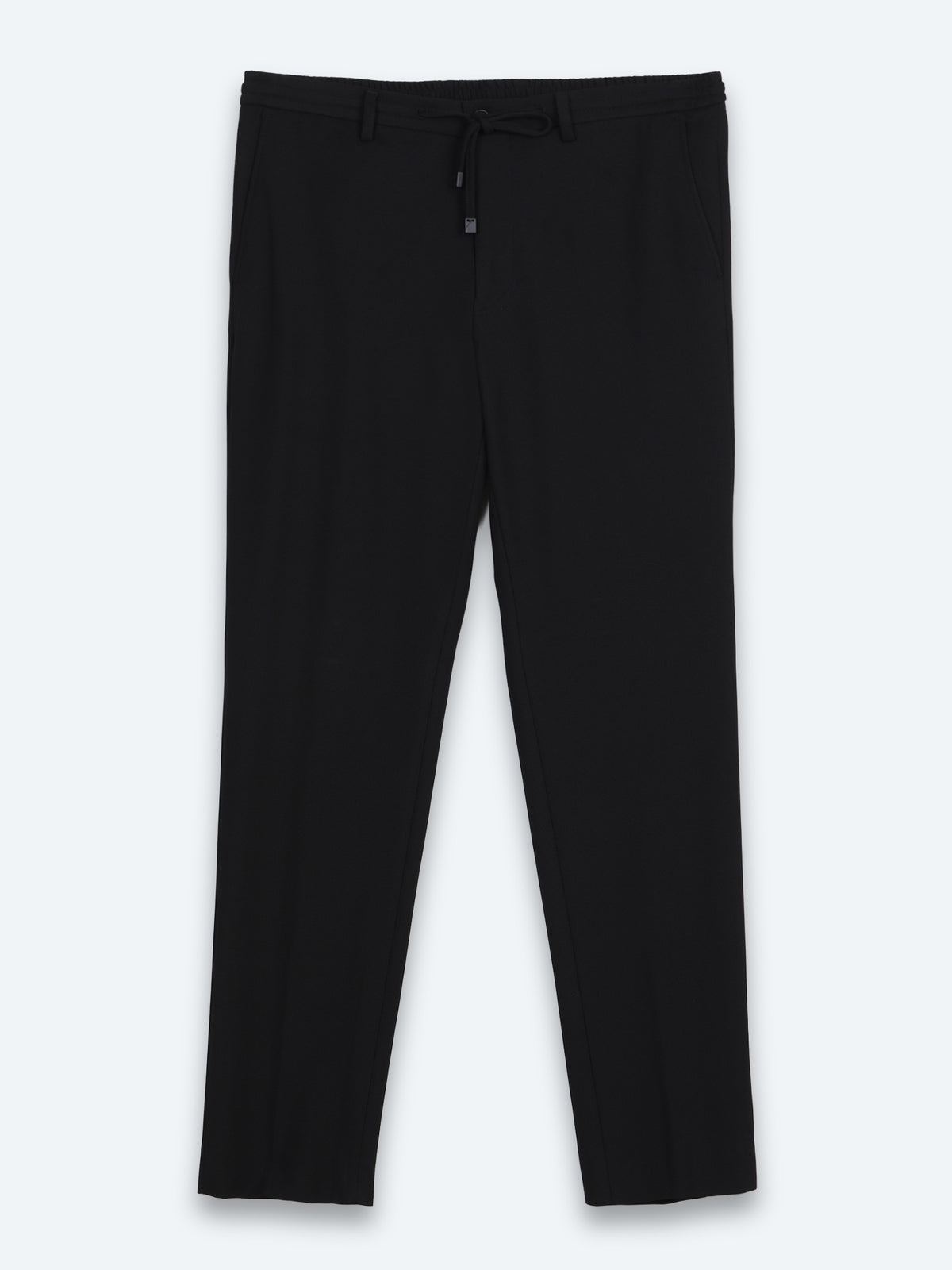 Siyah Mikro Modern Fit Örme Takım Elbise