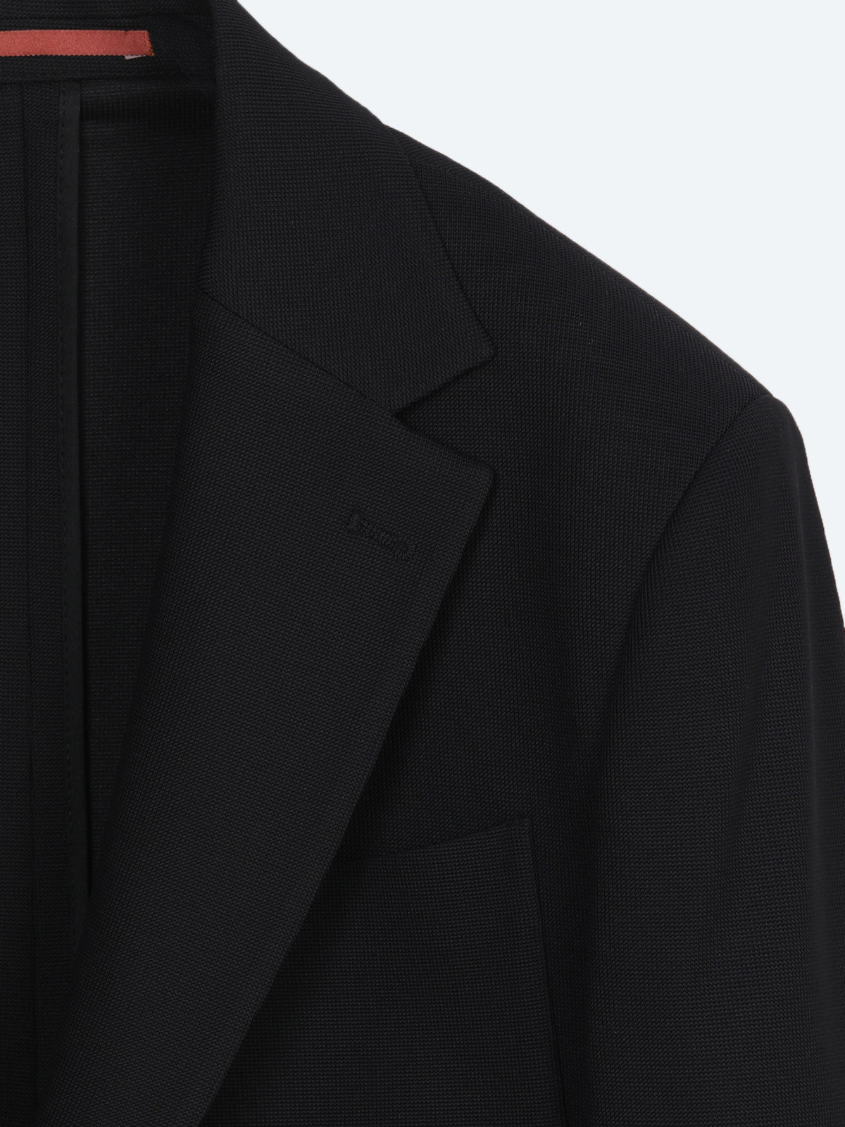 Siyah Mikro Modern Fit Örme Takım Elbise