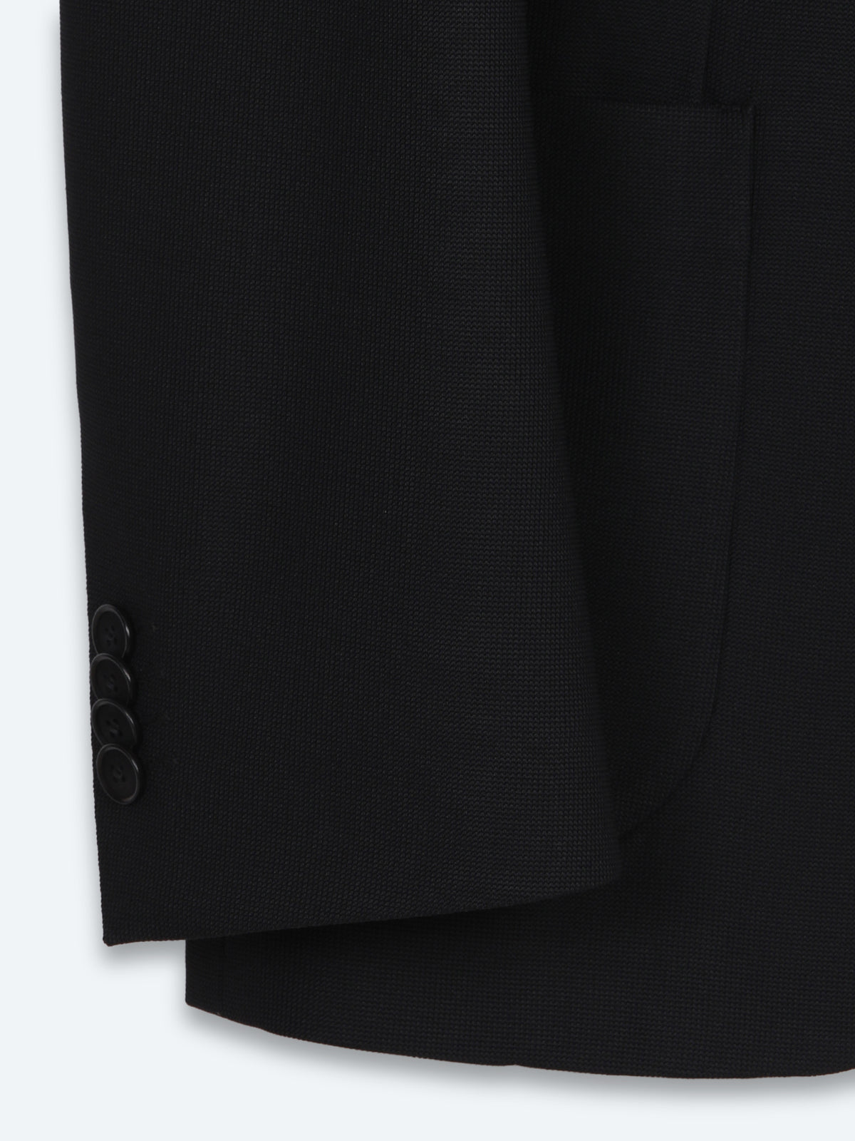Siyah Mikro Modern Fit Örme Takım Elbise