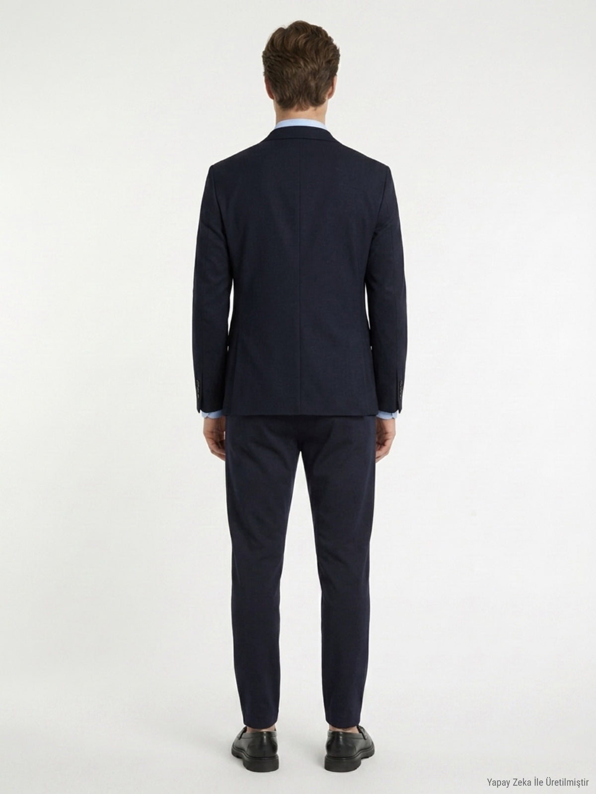 Lacivert Mikro Modern Fit Örme Takım Elbise