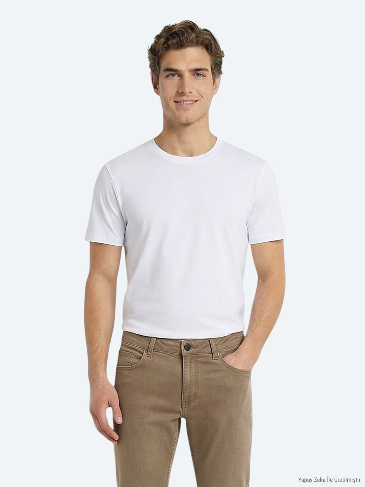 Çok Renkli 5'li Düz %100 Pamuk T-Shirt