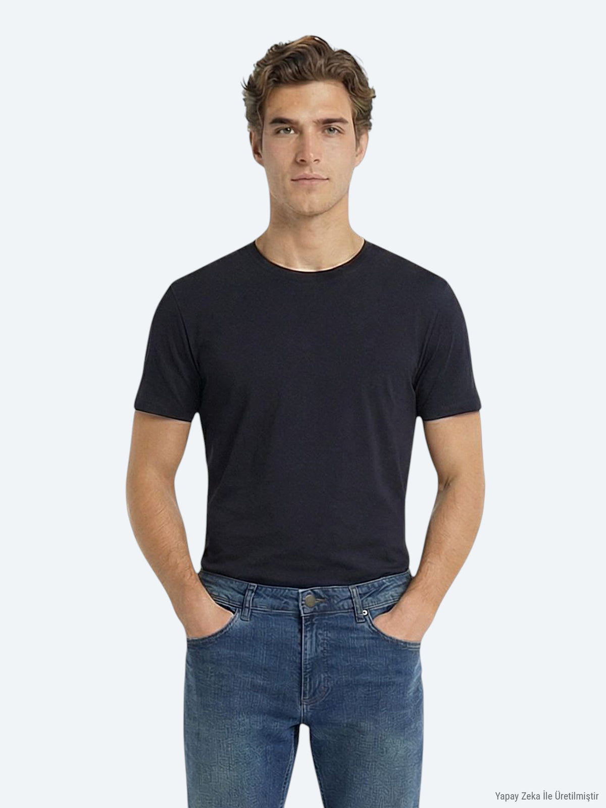Çok Renkli 5'li Düz %100 Pamuk T-Shirt