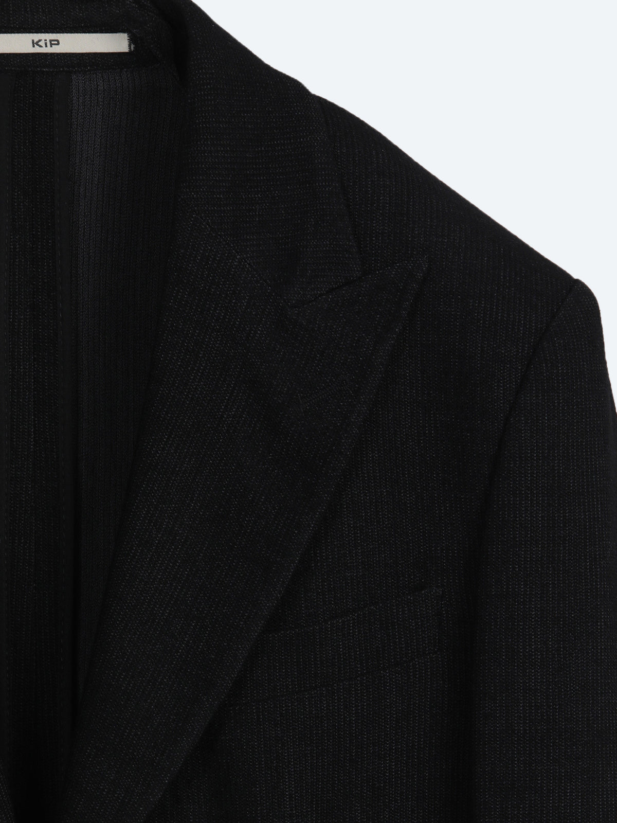 Siyah Mikro Modern Fit Yün Karışımlı Ceket