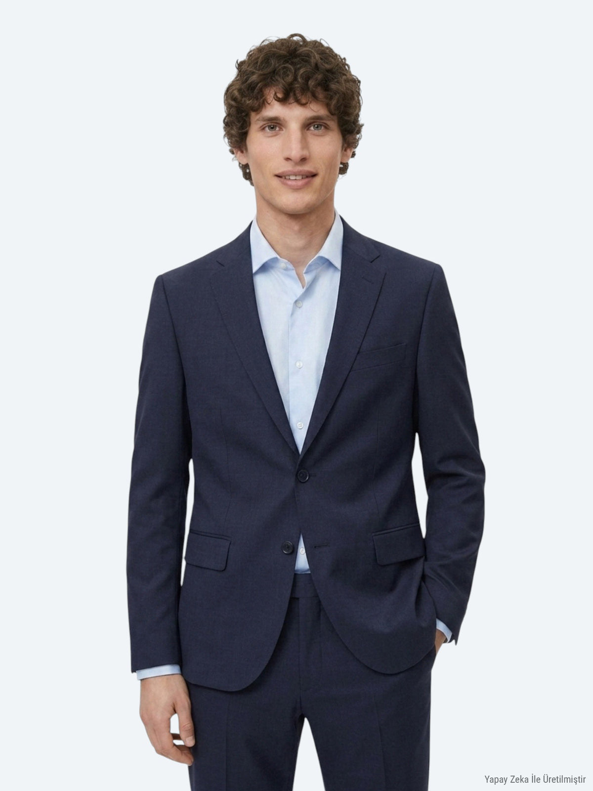 Lacivert Mikro Regular Fit %100 Yün Takım Elbise