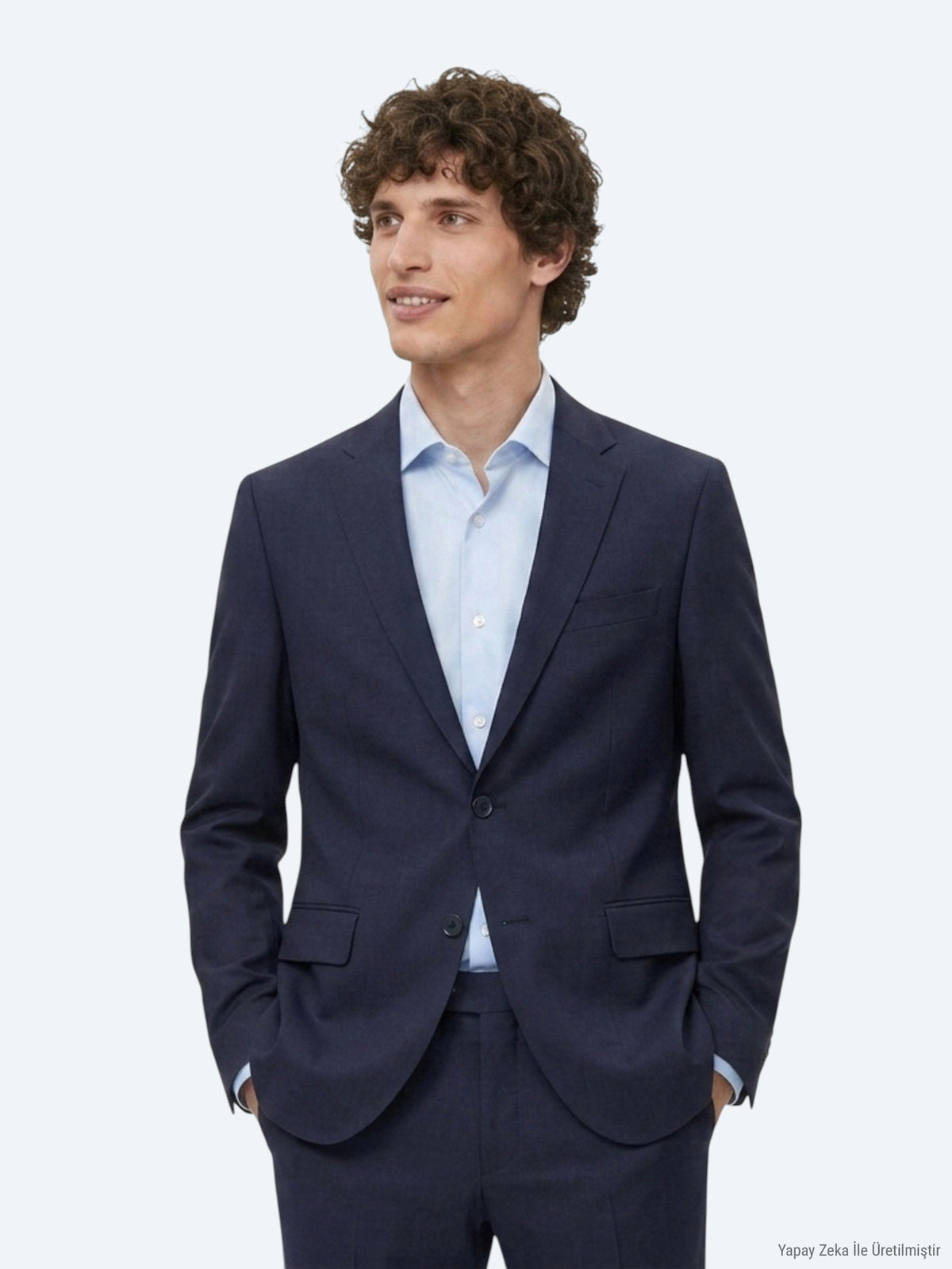 Lacivert Mikro Regular Fit %100 Yün Takım Elbise