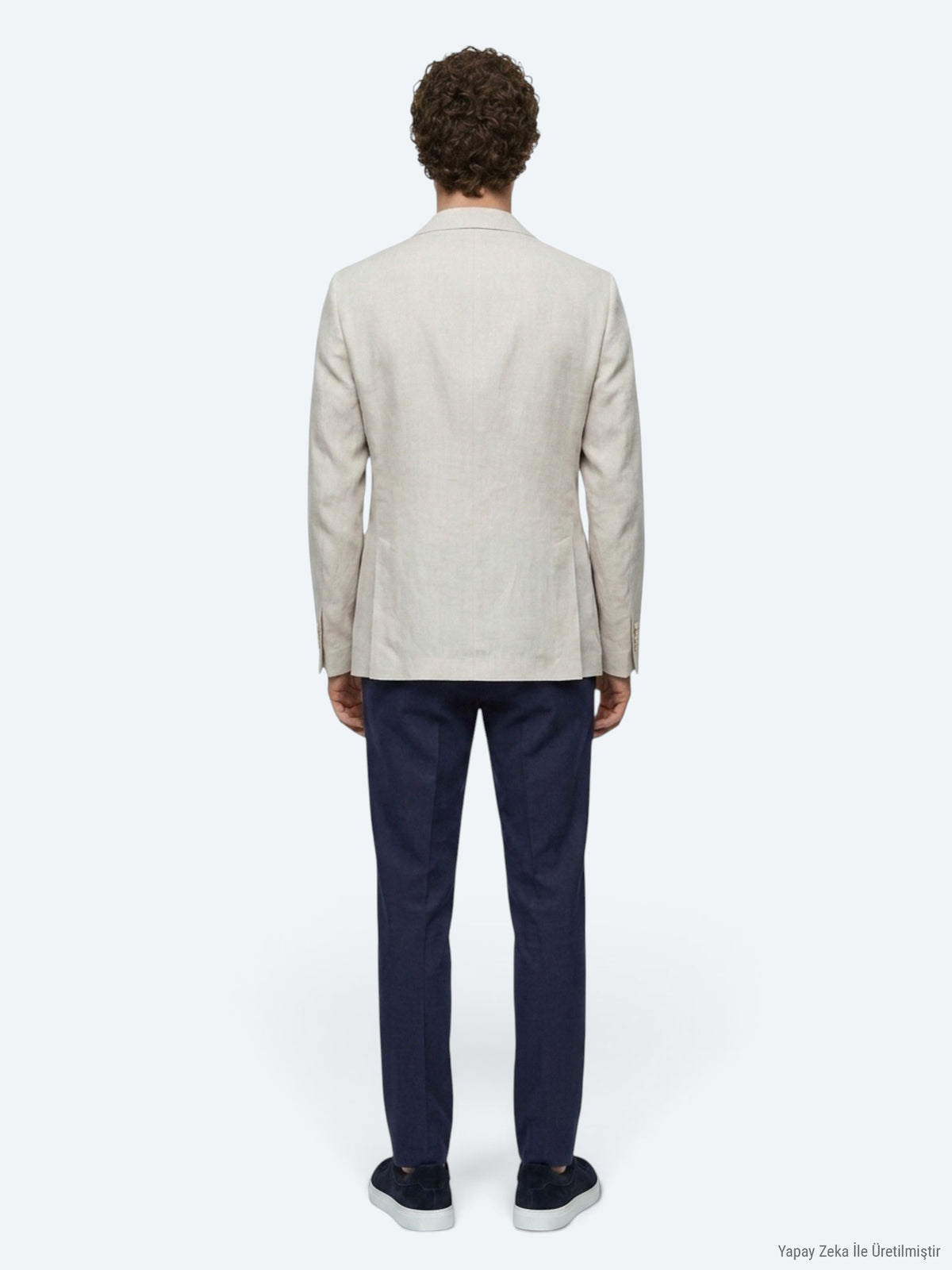 Taş Düz Modern Fit %100 Keten Ceket