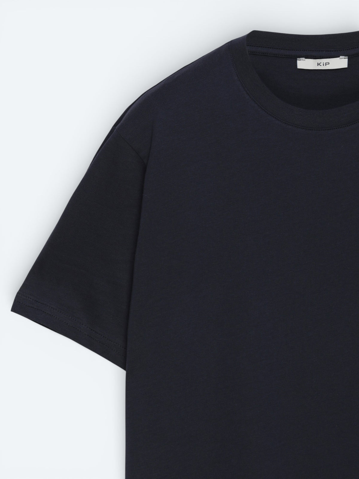 Lacivert Düz %100 Pamuk T-Shirt
