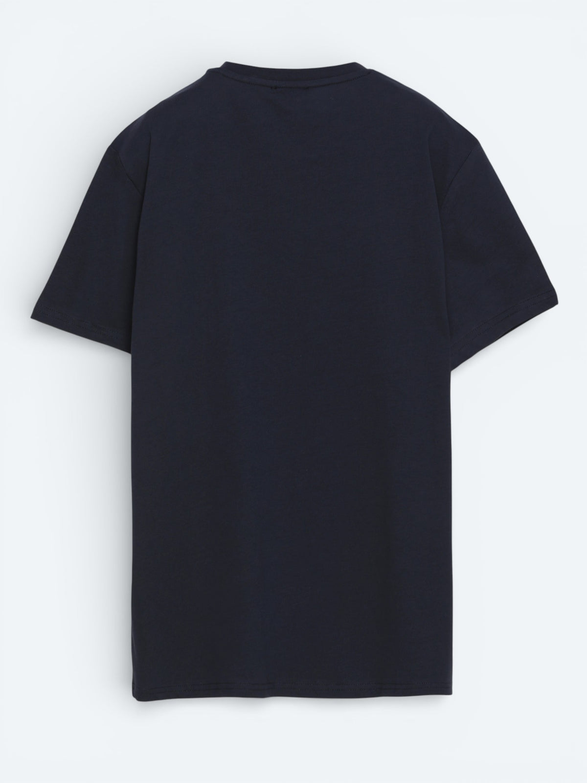 Lacivert Düz %100 Pamuk T-Shirt