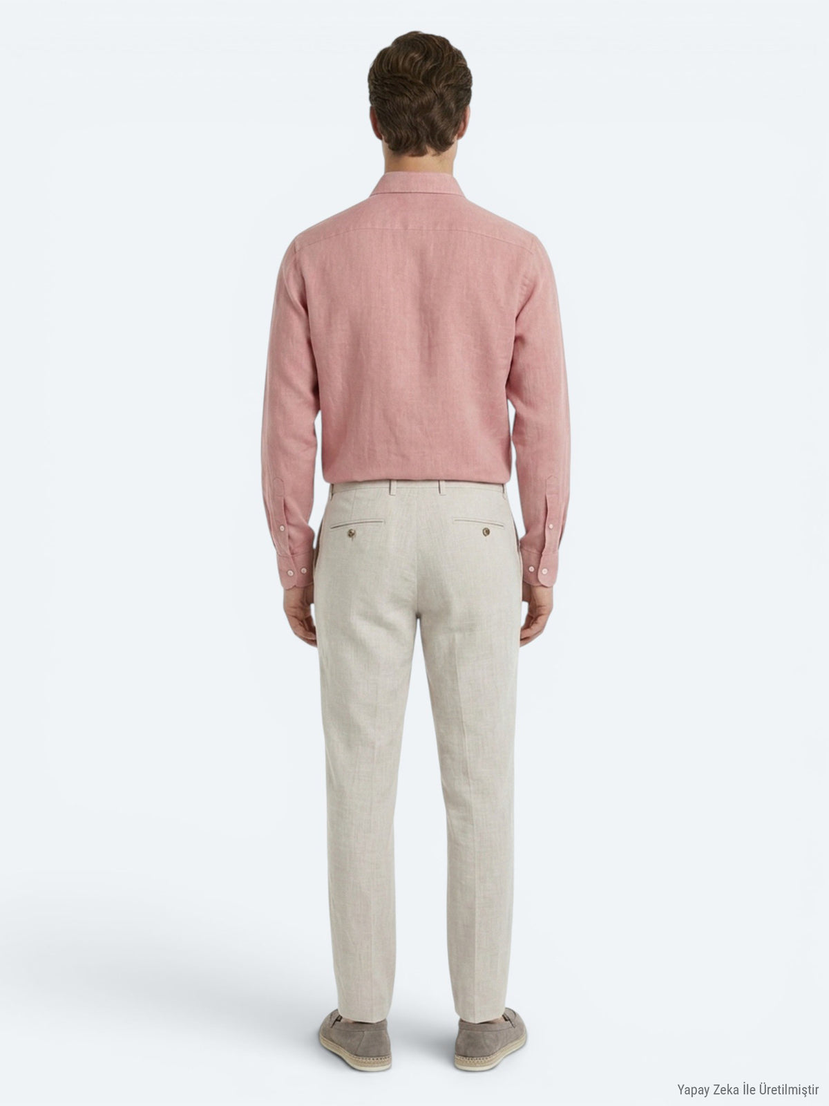 Taş Dokuma Relaxed Fit Casual Pamuk Karışımlı Pantolon