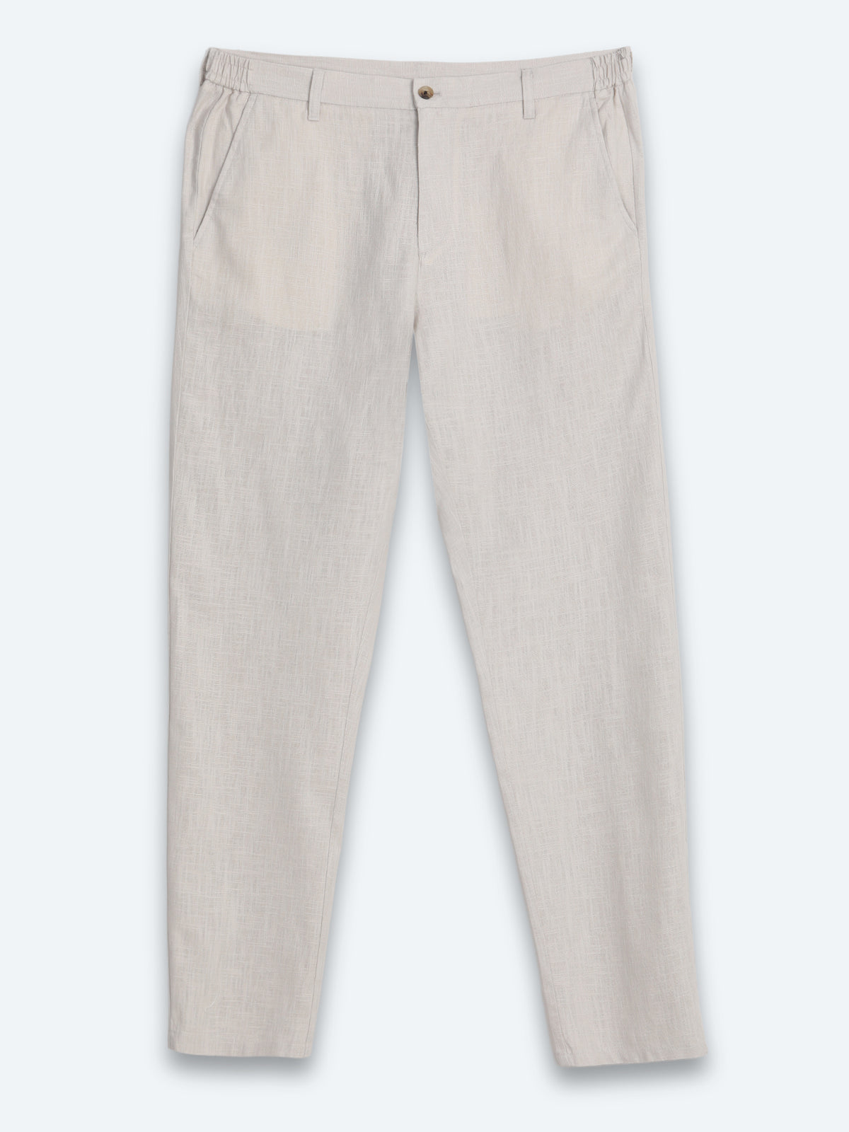 Taş Dokuma Relaxed Fit Casual Pamuk Karışımlı Pantolon
