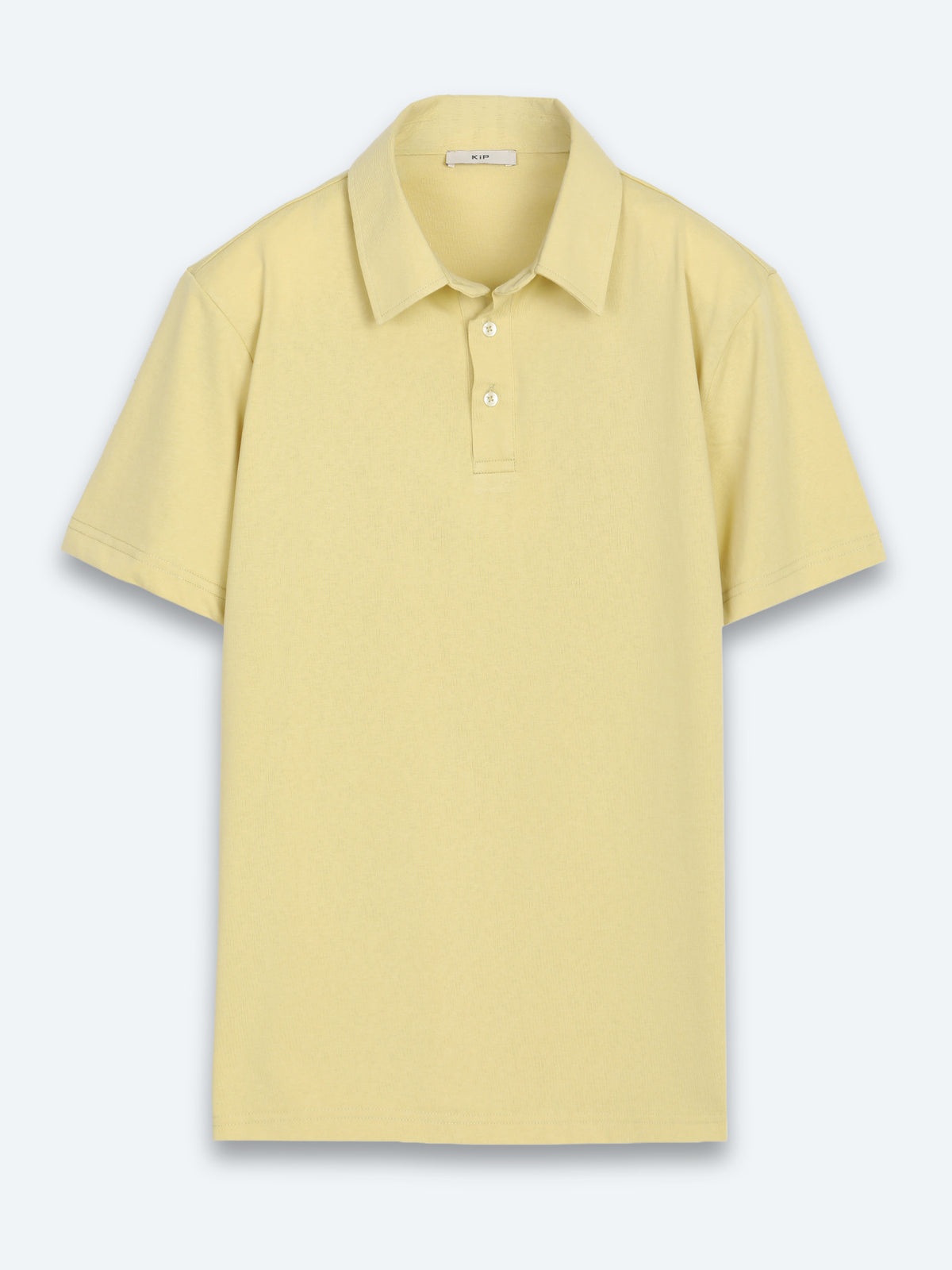 Yağ Yeşili Düz Pamuk Karışımlı T-Shirt