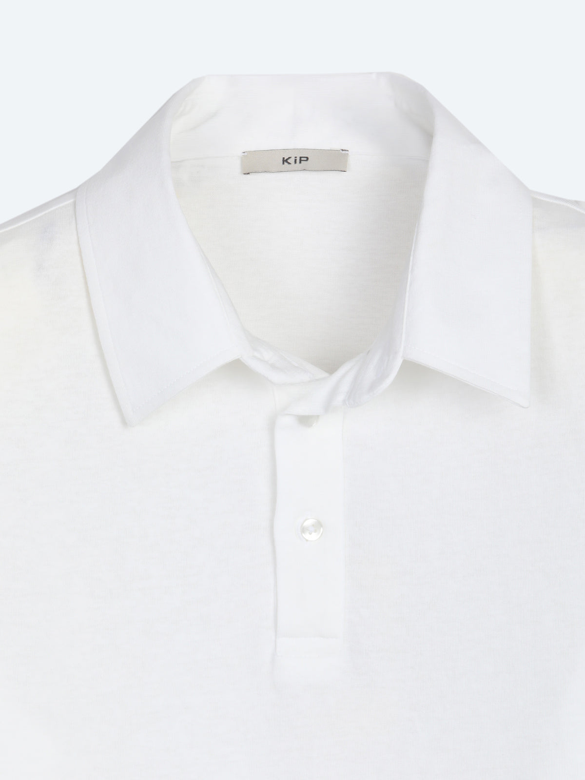 Beyaz Düz Pamuk Karışımlı T-Shirt