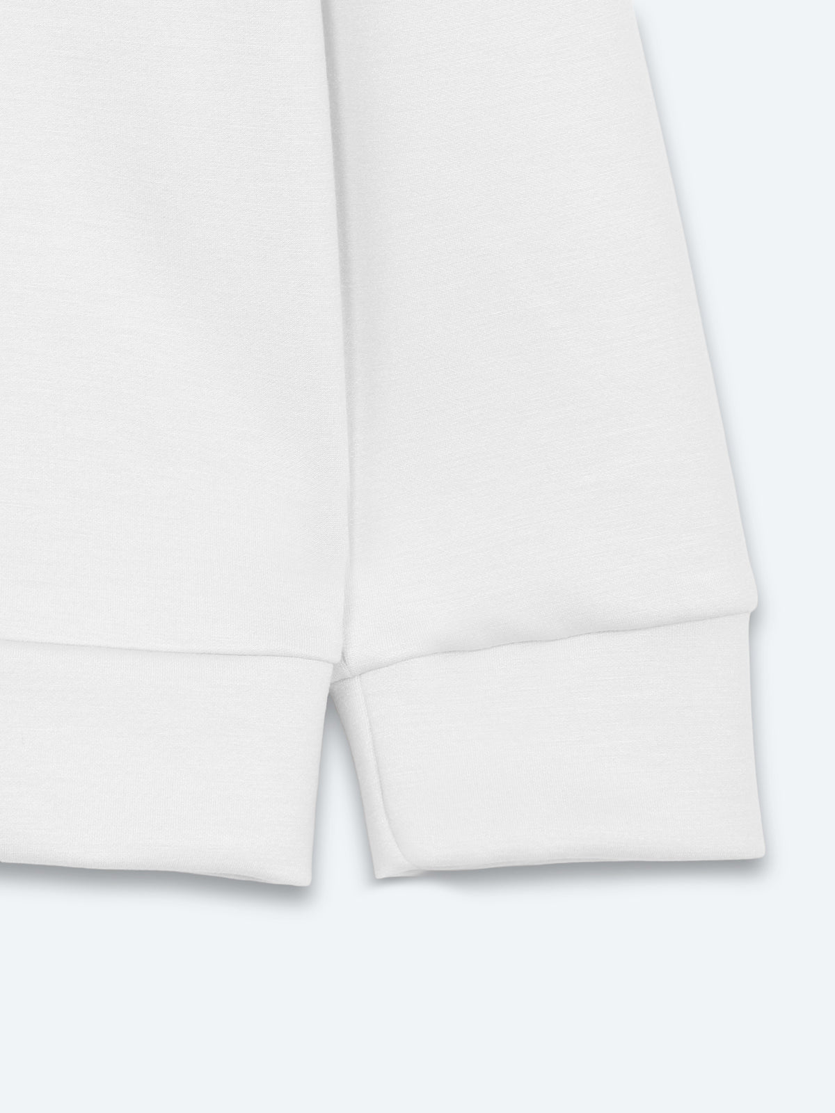 Beyaz Düz Sweatshırt