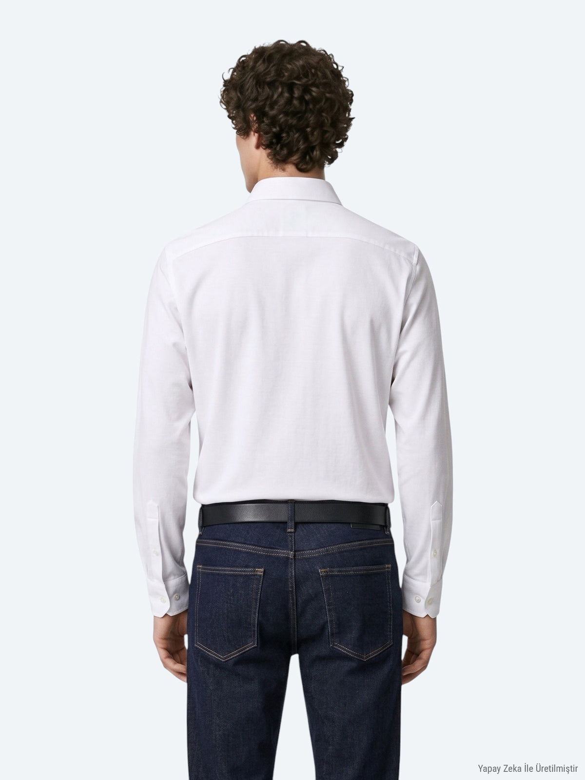 Beyaz Düz Regular Fit Uzun Casual %100 Pamuk Gömlek