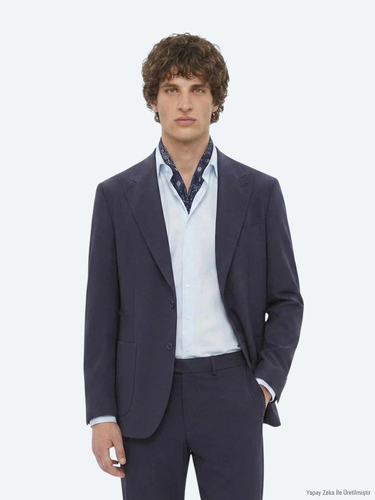 Koyu Gri Düz Modern Fit Örme Takım Elbise