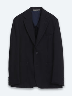 Lacivert Çizgili Modern Fit Örme Ceket