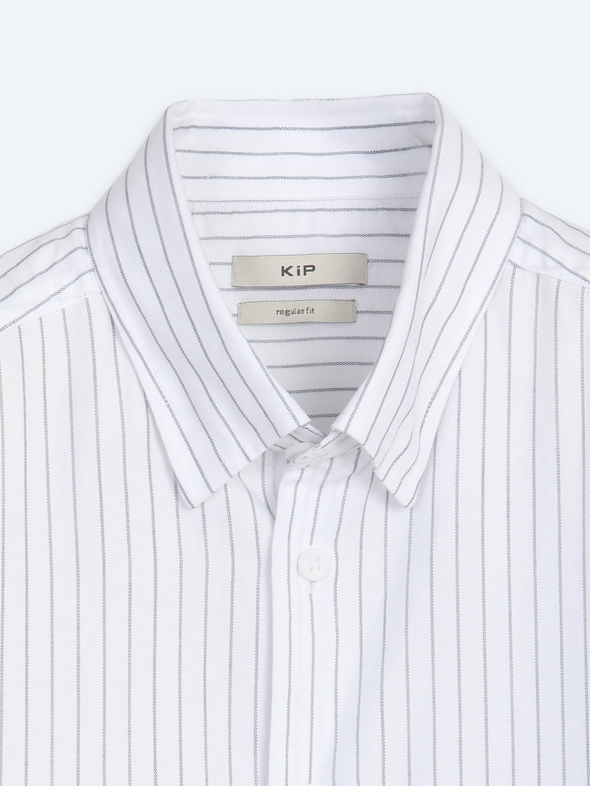Lacivert Çizgili Regular Fit Uzun Dokuma Casual %100 Pamuk Gömlek