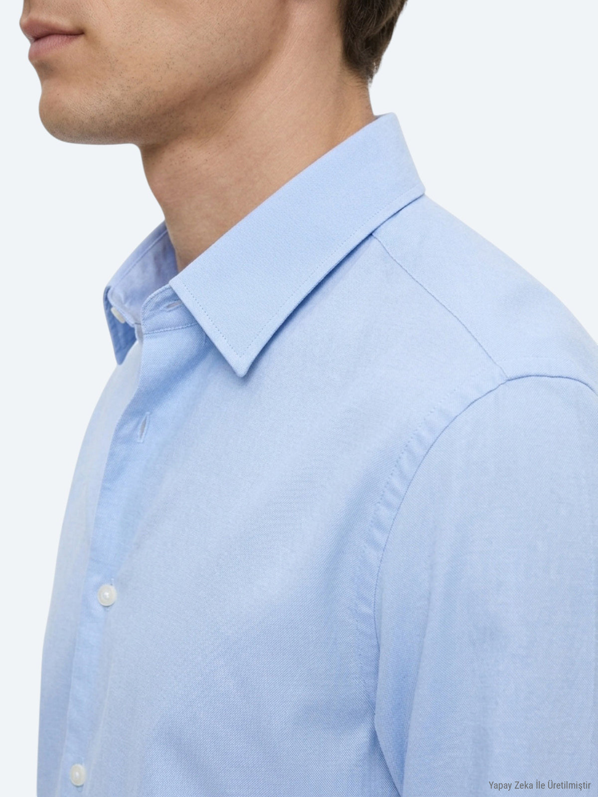 Mavi Çizgili Regular Fit Uzun Dokuma Casual %100 Pamuk Gömlek