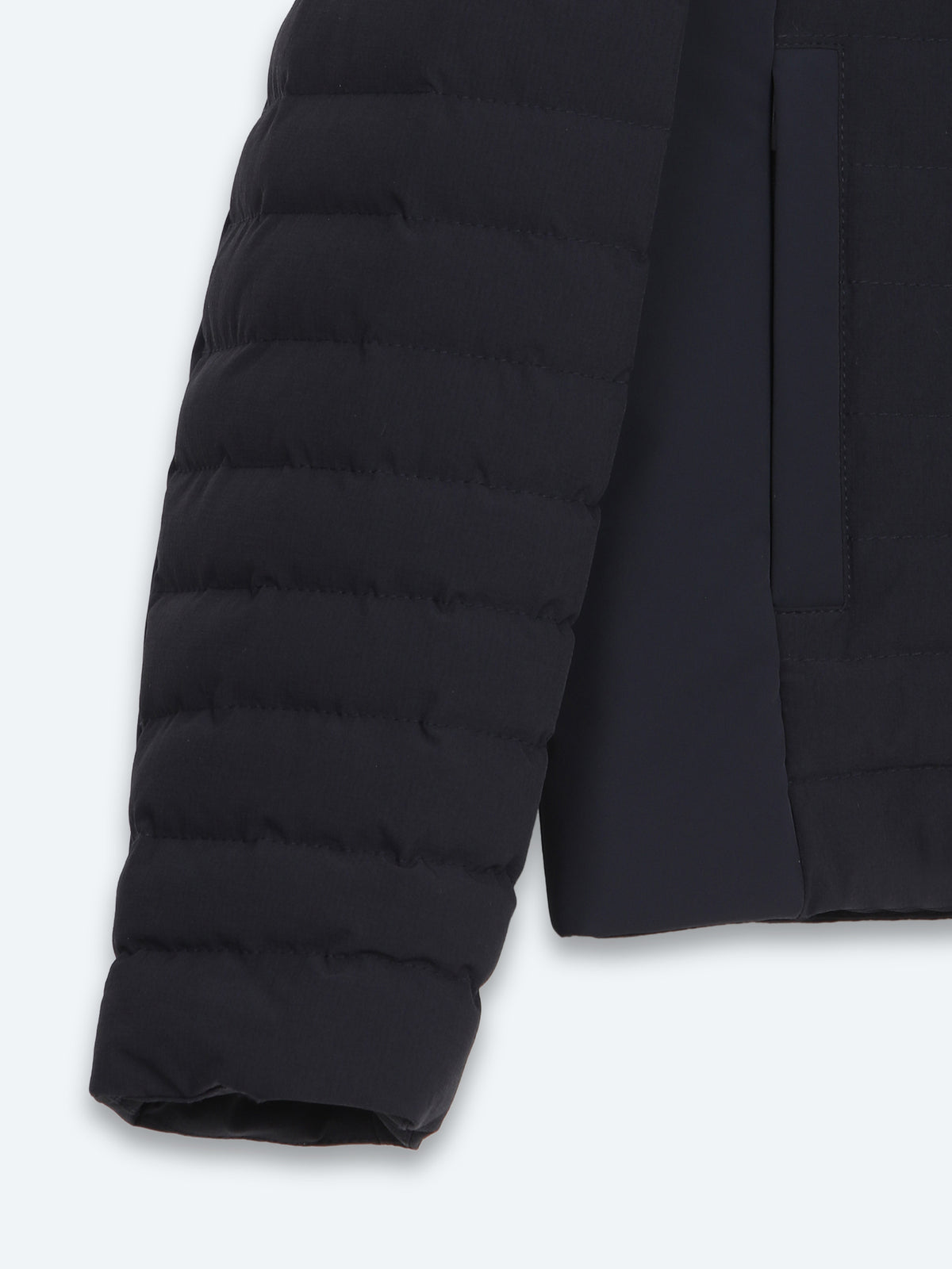 Lacivert Regular Fit Dik Yaka Dokuma Mont