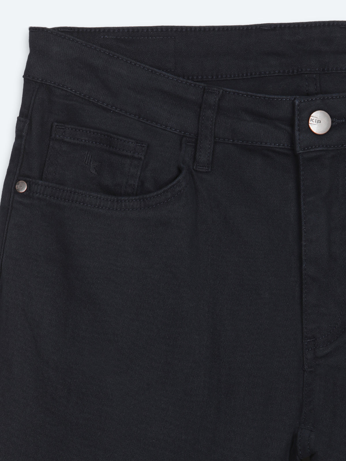 Lacivert Düz Dokuma Slim Fit Spor Pamuk Karışımlı Pantolon