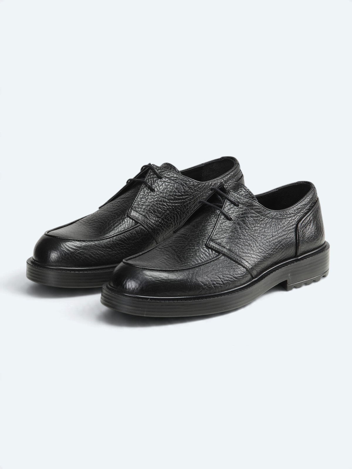 Siyah Deri Smart Casual Ayakkabı