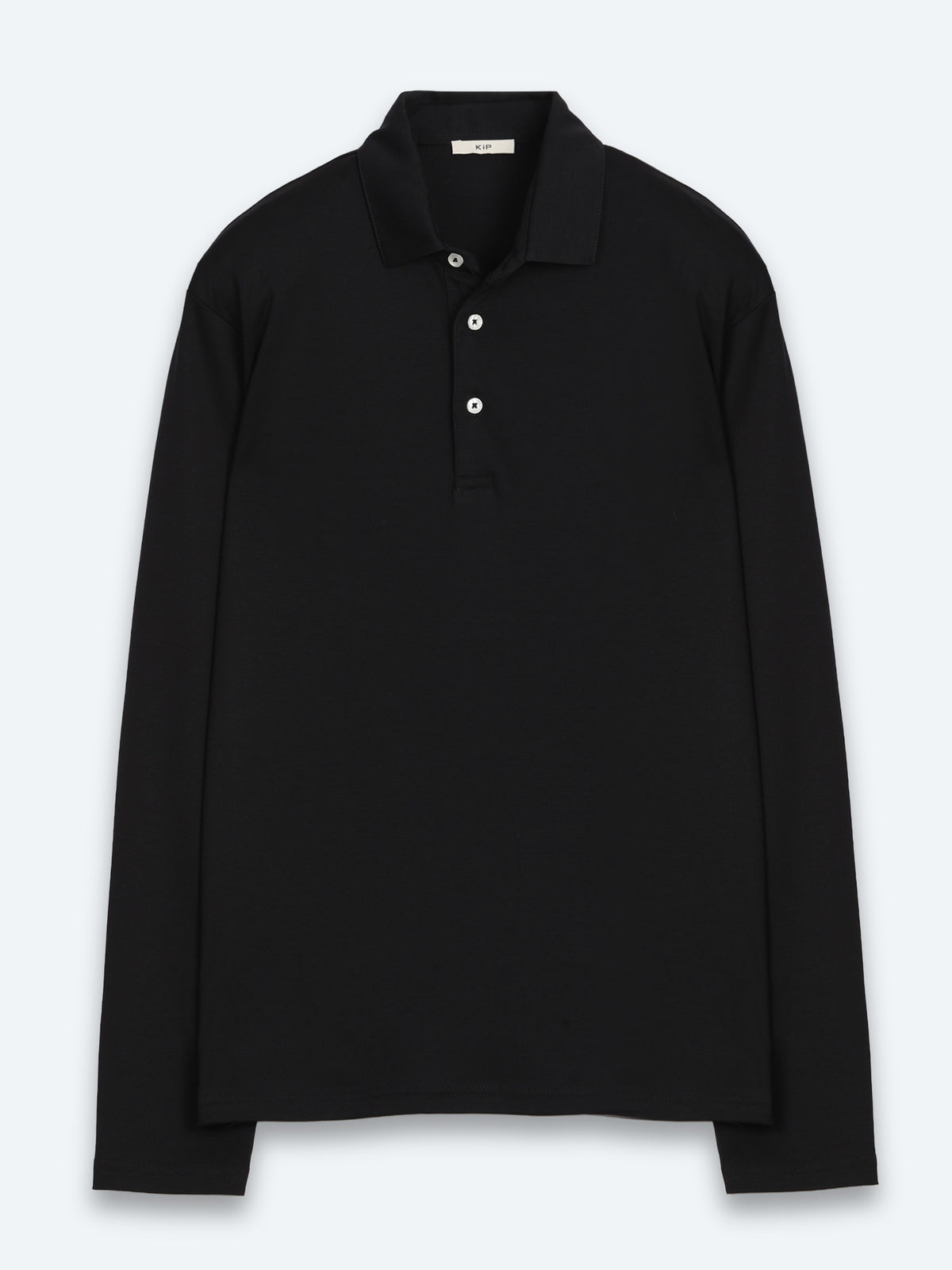 Siyah Düz Polo Yaka %100 Pamuk T-Shirt