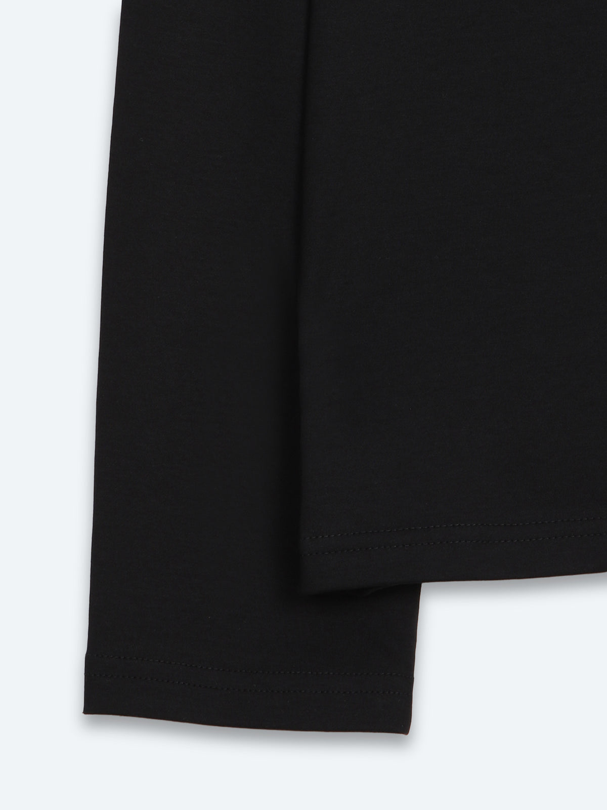 Siyah Düz Polo Yaka %100 Pamuk T-Shirt