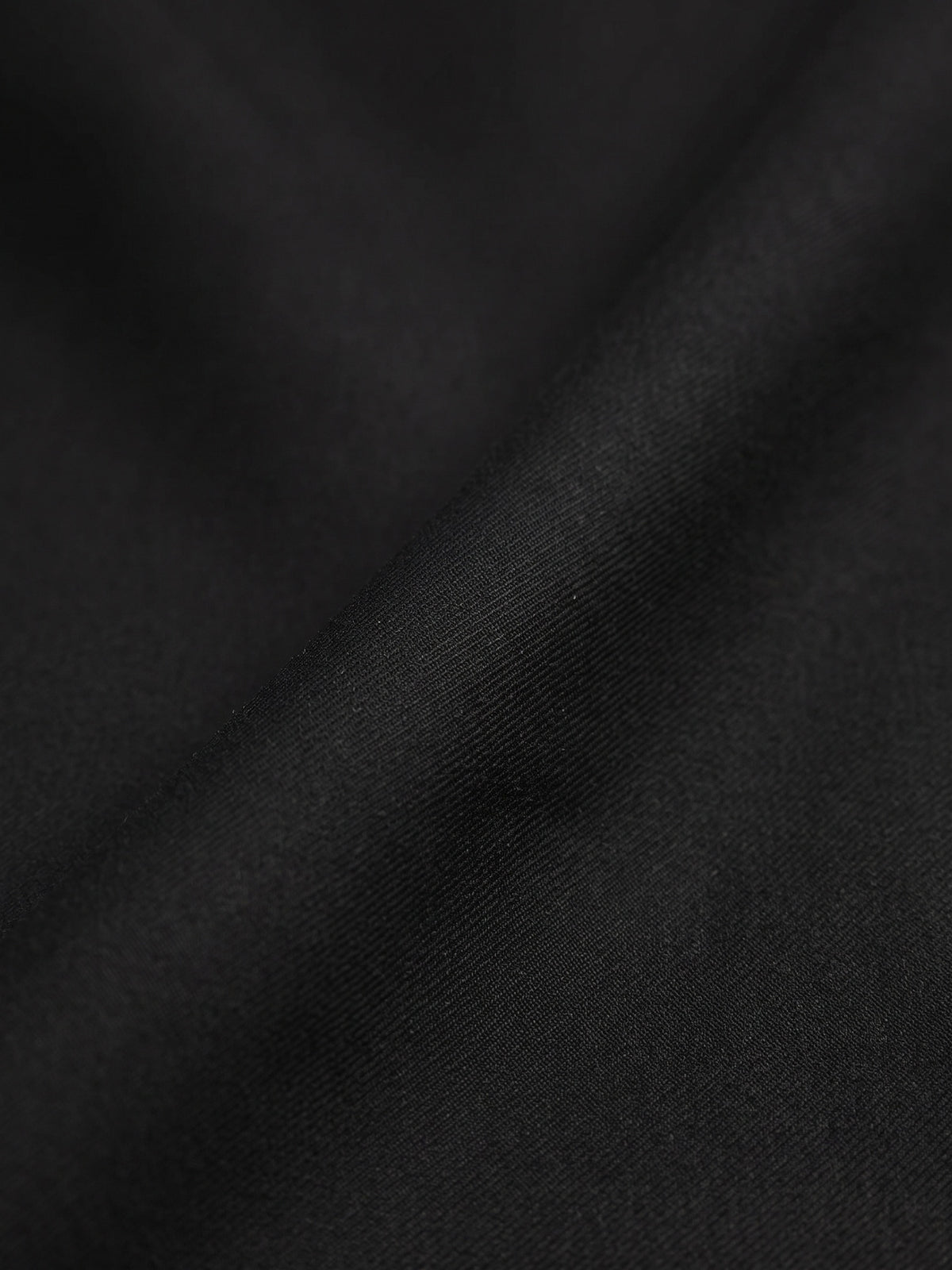 Siyah Düz Dokuma Fitted Fit Klasik Pantolon