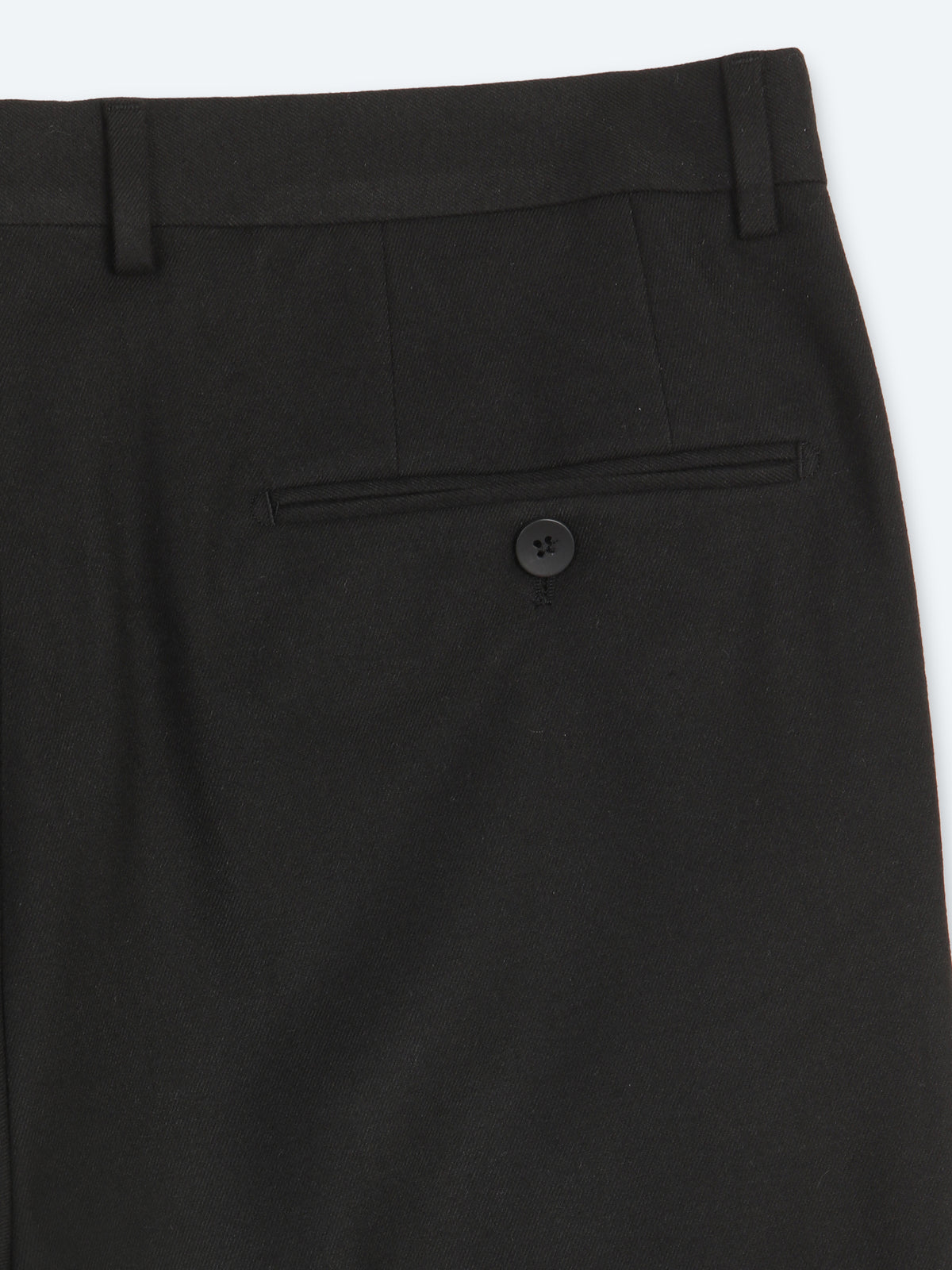 Siyah Düz Dokuma Fitted Fit Klasik Pantolon