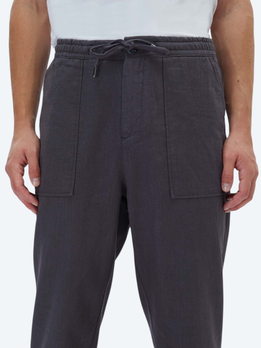 Antrasit Dokuma Jogging Fit Casual Pantolon - 3